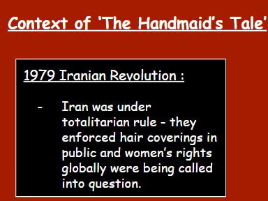 Context for 'The Handmaid's Tale'