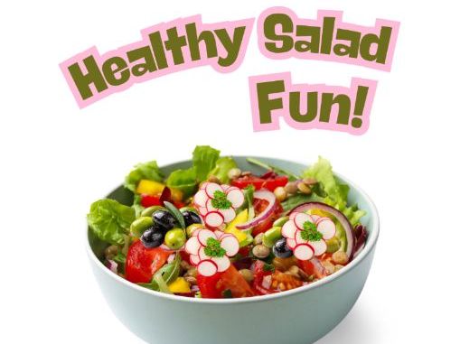 Healthy Salad Bowl-Cut and Paste