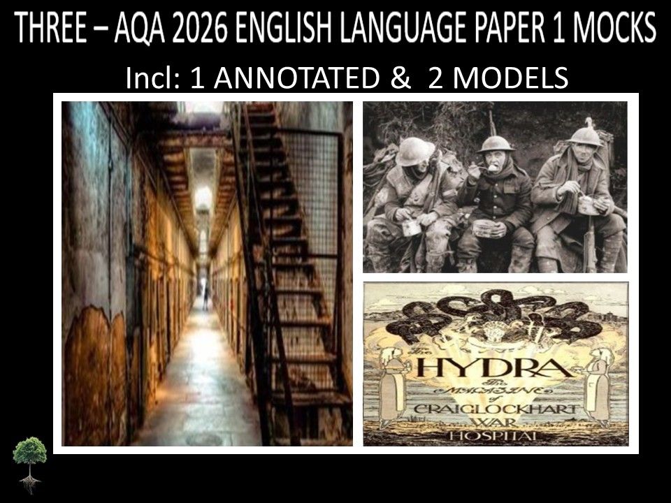 THREE  - AQA PAPER 1 |2026 FULL MOCKS |ANNOTATED | MODELS