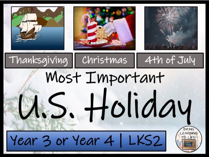 Most Important U.S. Holiday Opinion Writing Unit | Year 3 or Year 4