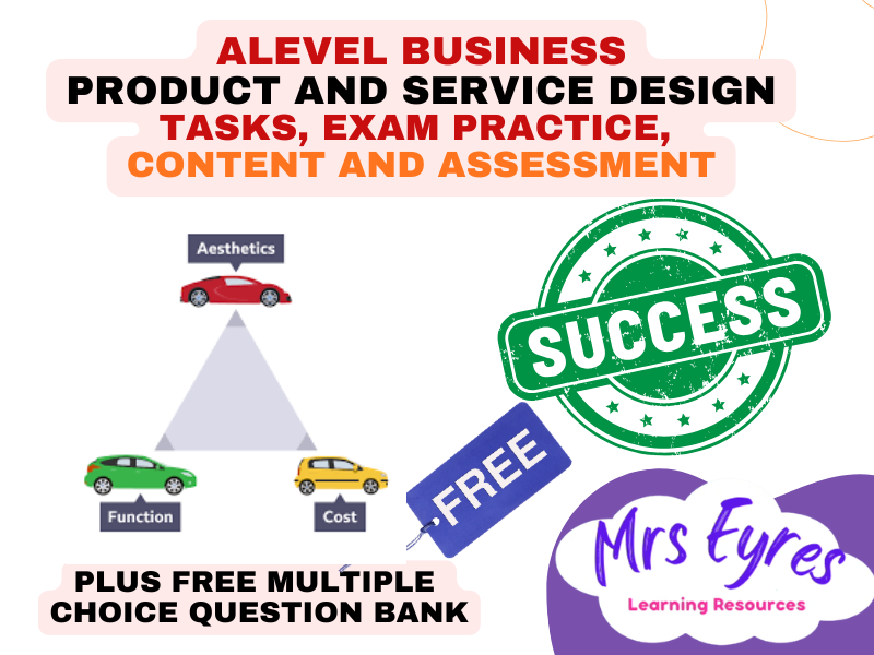 A Level Business Theme 1.3.1 Product and Service Design Lesson | SEND and Cover Ready
