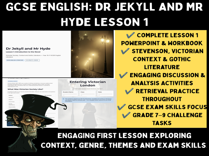 Dr Jekyll and Mr Hyde Lesson 1 | GCSE English Literature Introduction