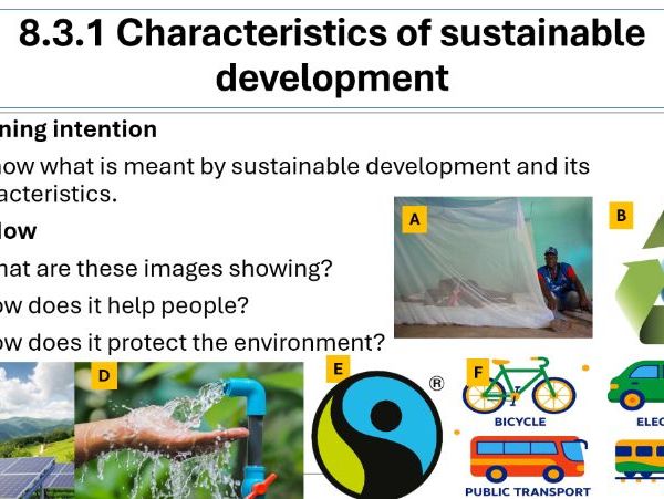 Development - 8.3.1 Characteristics of sustainable development (iGCSE Cambridge - NEW SPEC)