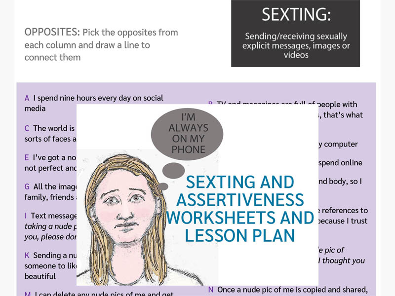 Sexting and Assertiveness Worksheets (US)