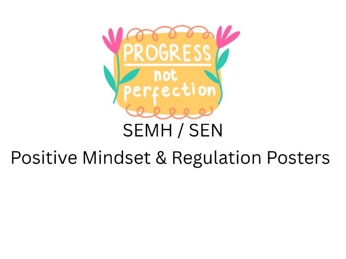 Positive Mindset & Regulation Posters – SEN / SEMH (A4 Set of 6)