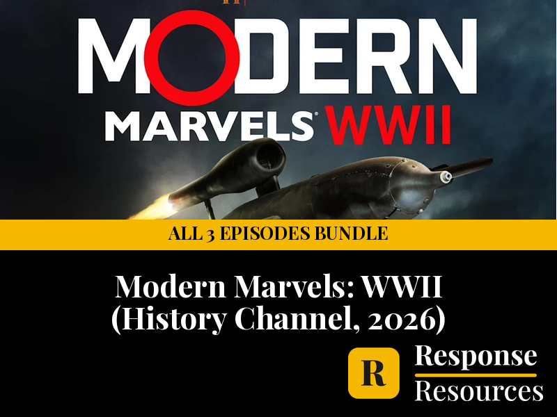 Modern Marvels WWII - All 3 Episodes Bundle - Worksheets & Keys