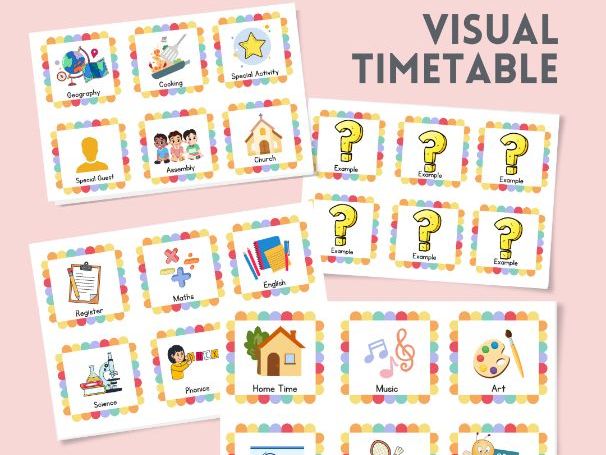 Visual Timetable for Early Learners – Perfect for SEND, EYFS & Primary Classrooms