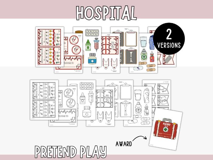 Hospital Play Kit - Pretend Play Printables