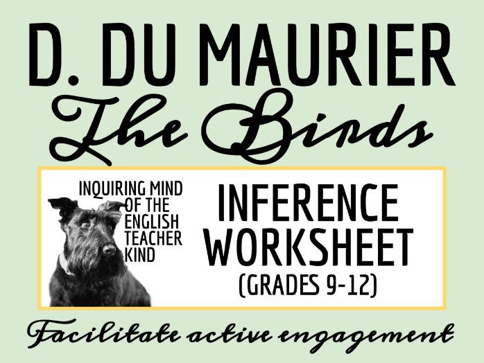 "The Birds" by Daphne du Maurier Close Reading Analysis Worksheet