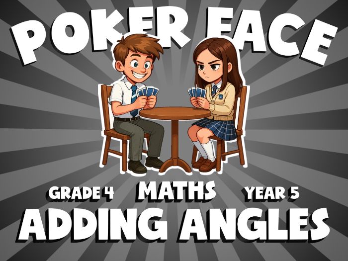 Adding Angles POKER FACE Maths Game | No-Prep Year 5 Review Activity