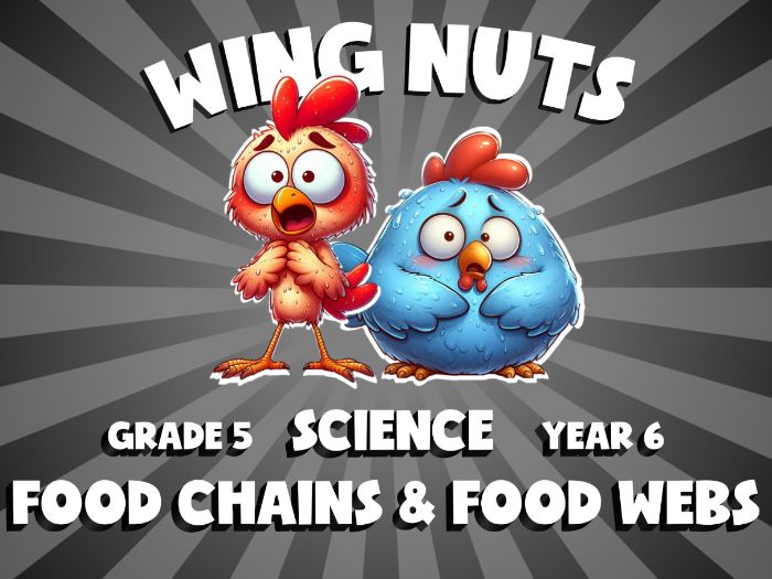 Food Chains & Food Webs WING NUTS Science Game | No-Prep Year 6 Review Activity