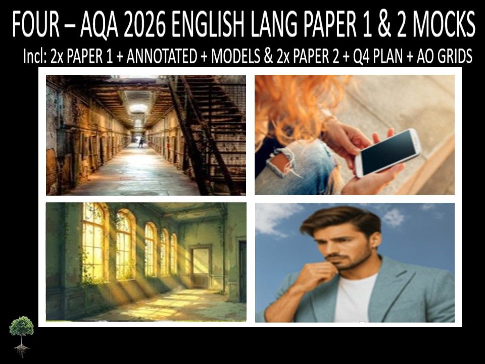 FOUR - AQA PAPER 1 & 2 | 2026 FULL MOCKS | ANNOTATED | Q4 PLAN | AO GRIDS | MODELS