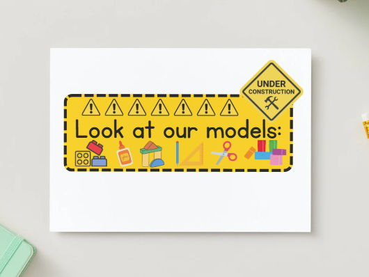 Construction Area Label - Made Models