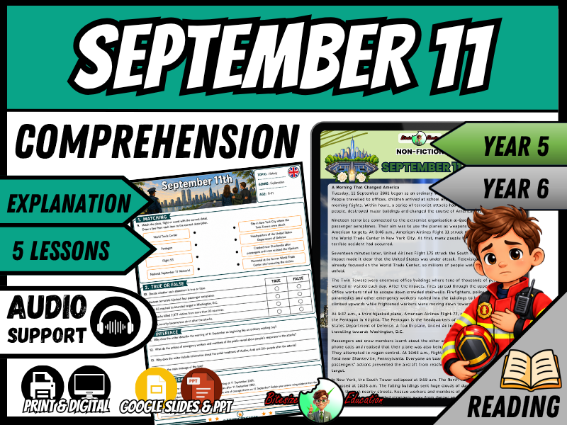 September 11, 2001 (9/11) | Reading Comprehension | Year 5/6