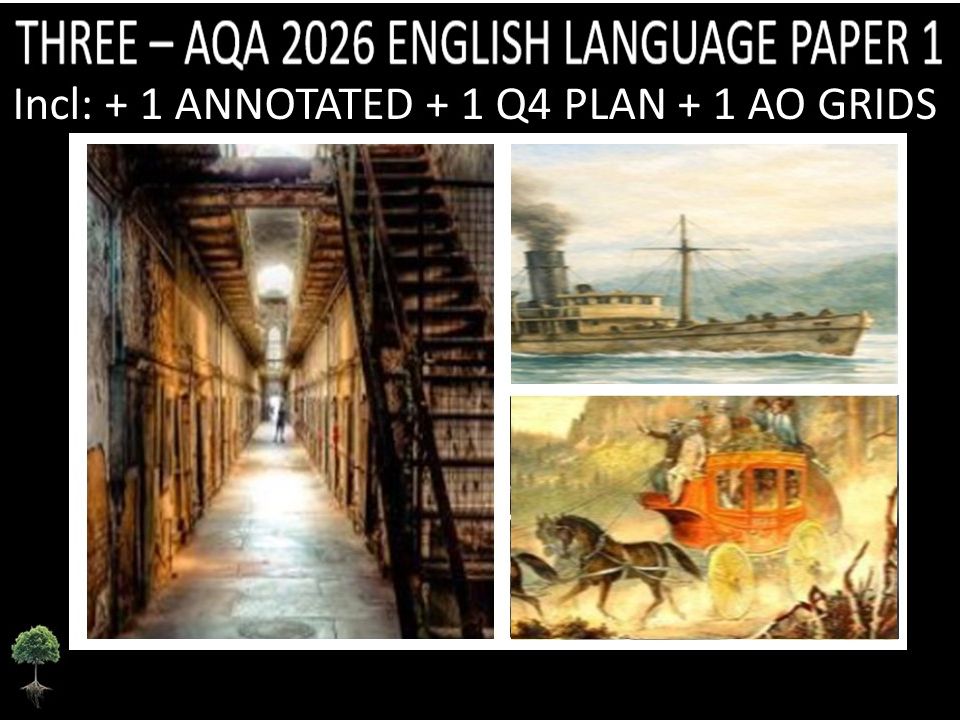 THREE - AQA PAPER 1 | 2026 FULL MOCKS | ANNOTATED | Q4 PLAN | AO GRIDS