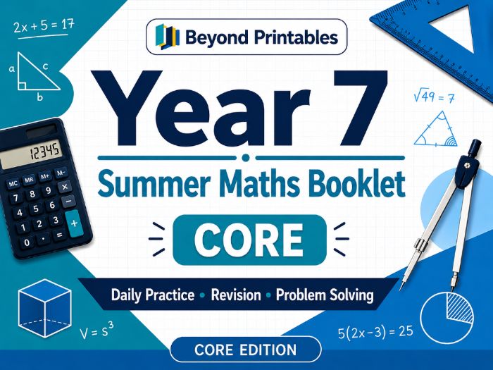 Summer Maths Homework Booklet  Year 7(CORE)