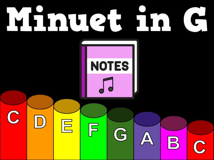 Minuet in G - Boomwhacker Play Along Video and Sheet Music | Teaching ...