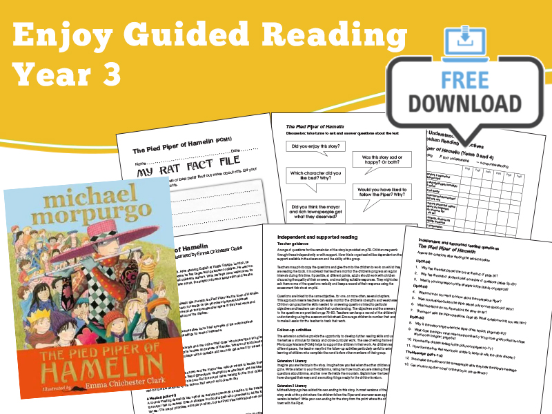 Guided Reading Notes: The Pied Piper of Hamelin — Year 3