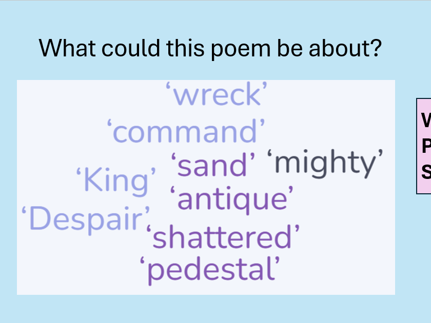 Ozymandias- WHOLE Lessons with activities - AQA GCSE Literature power and conflict