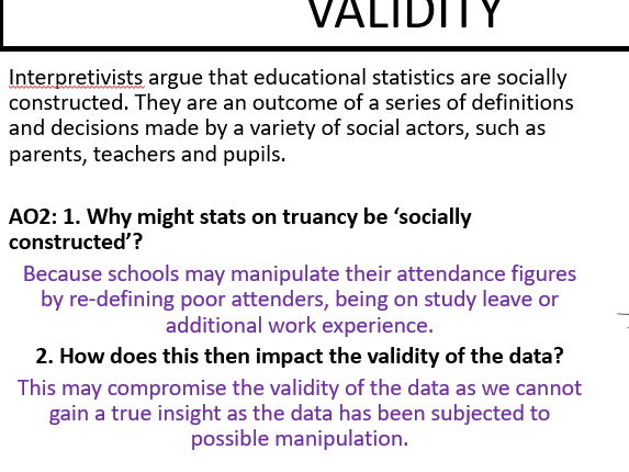 AQA Sociology Methods in context Secondary Sources