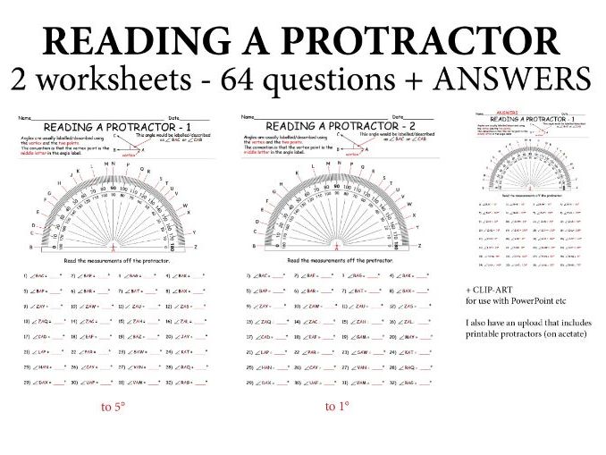 Fajarv Protractor Worksheets Grade 5