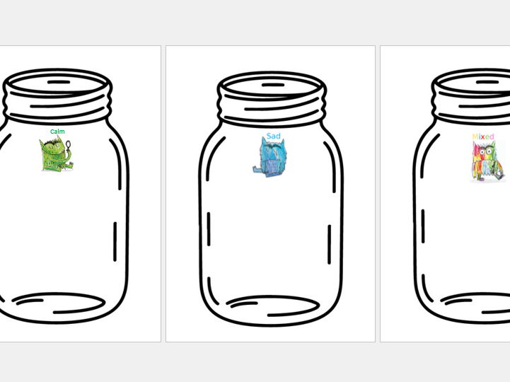 Colour Monster Jars