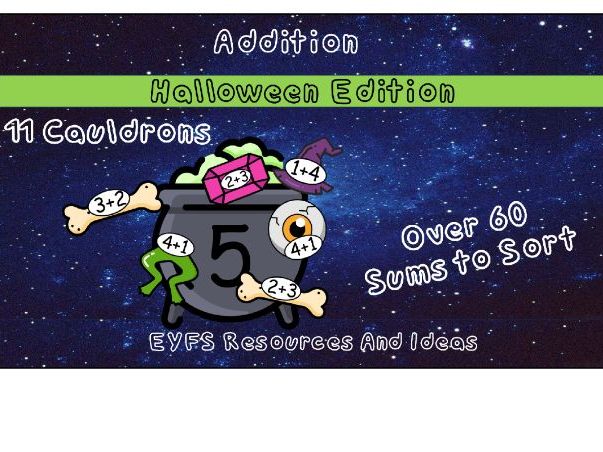 Halloween Addition Cauldrons – EYFS Maths Activity