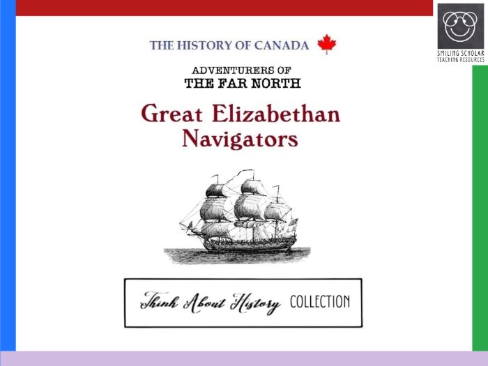 Great Elizabethan Navigators: Canadian History Reading Comprehension