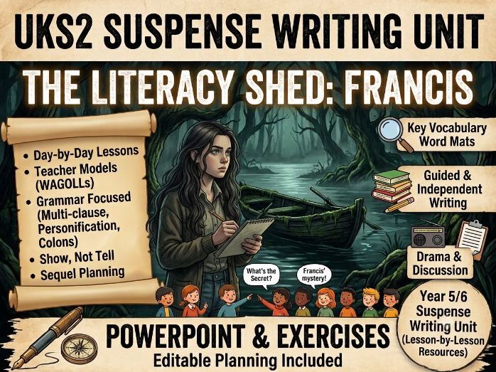 UKS2 Suspense Writing Unit Lesson by Lesson Francis