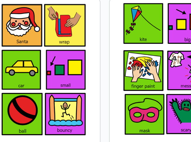 Dear Santa Colourful Semantics Symbols