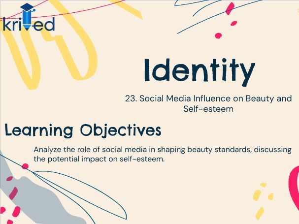 Social Media Influence on Beauty and Self-esteem - KS4 Year 10 PSHE Lesson