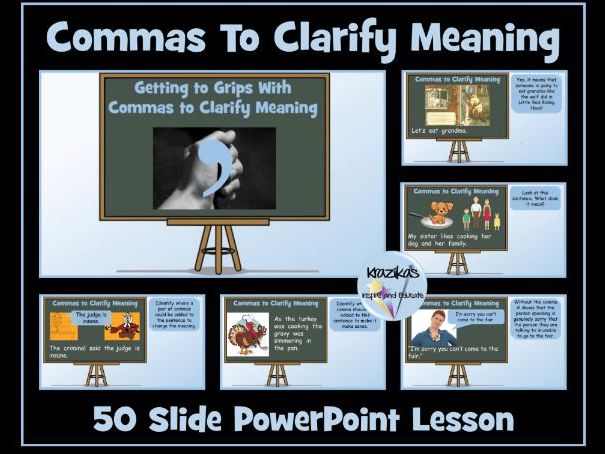 commas to clarify meaning examples