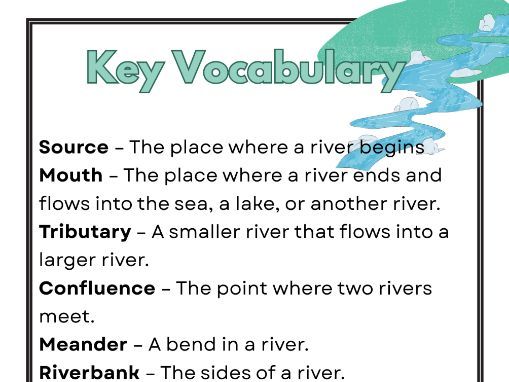 River Key Vocabulary