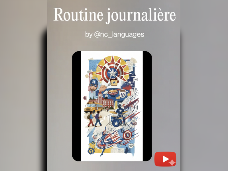 07. FRENCH SONG Year 8. Unit 7: Ma routine journalière (Lyrics, Worksheet and Answer key)