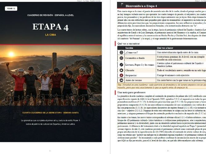 Etapa 4: Y12_Revision Homework Booklet for Easter