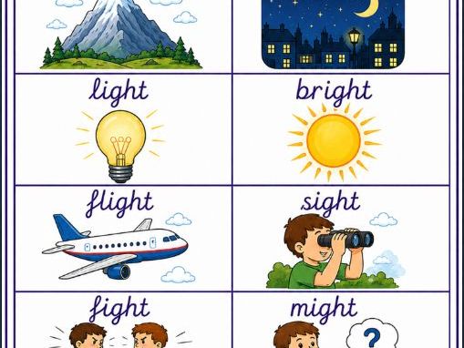 Year 4 EAL Spelling Poster – Week 6