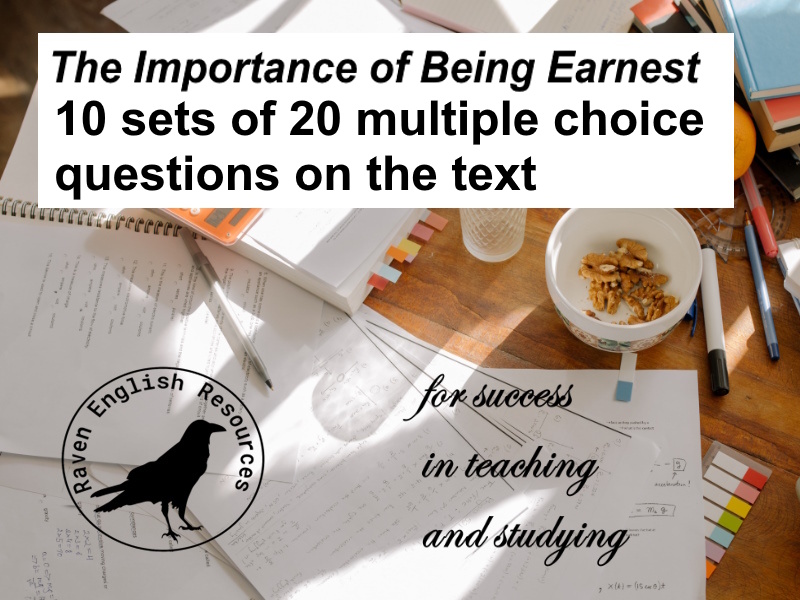 The Importance of Being Earnest: Multiple Choice Questions (with answers)