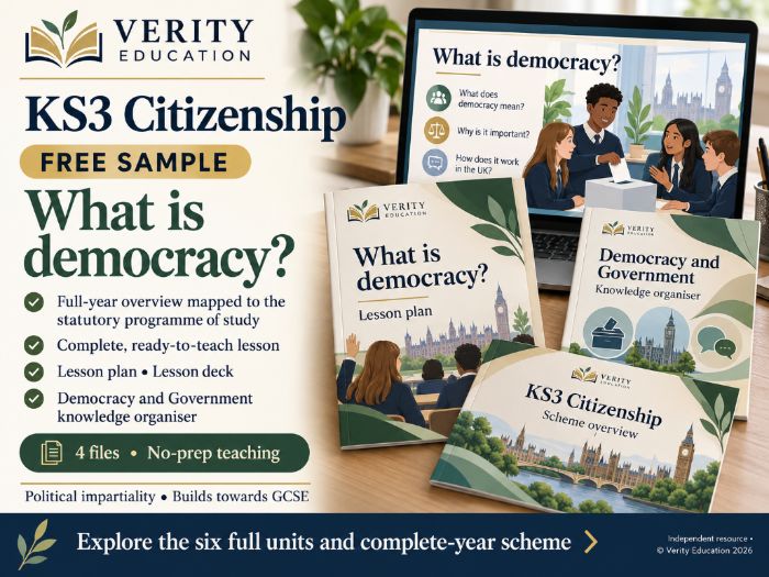 FREE KS3 Citizenship Overview + Sample Lesson | GCSE-Ready