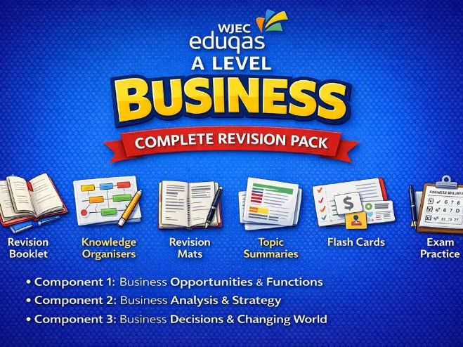 WJEC Eduqas A Level Business Complete Revision Pack
