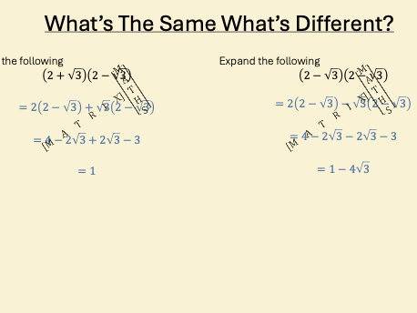 Unit 1 Lesson 9: Higher Manipulating Surds