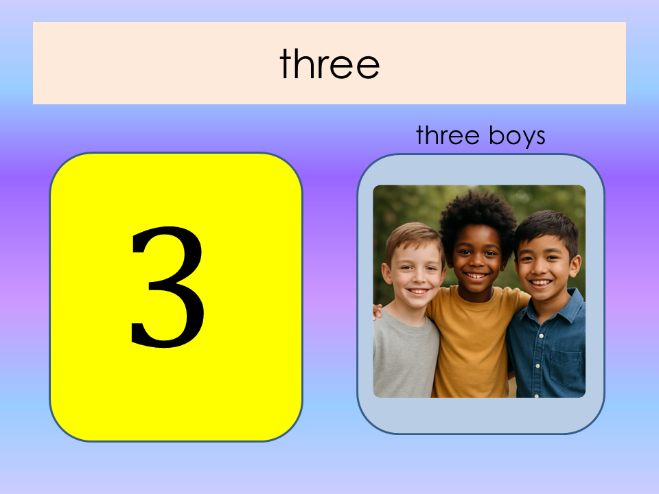 Counting to 20 - animated slideshow