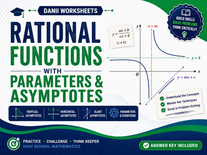 Rational Functions with Parameters Worksheets
