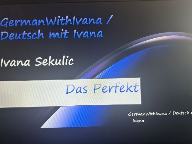 German A1.2 das Perfekt