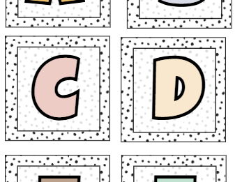 Neutral Display Letters