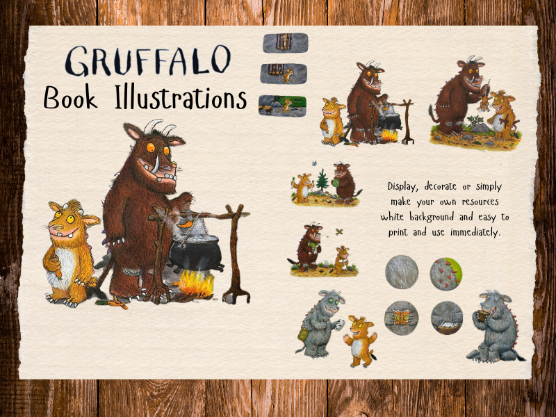 Gruffalo Granny Book Illustrations