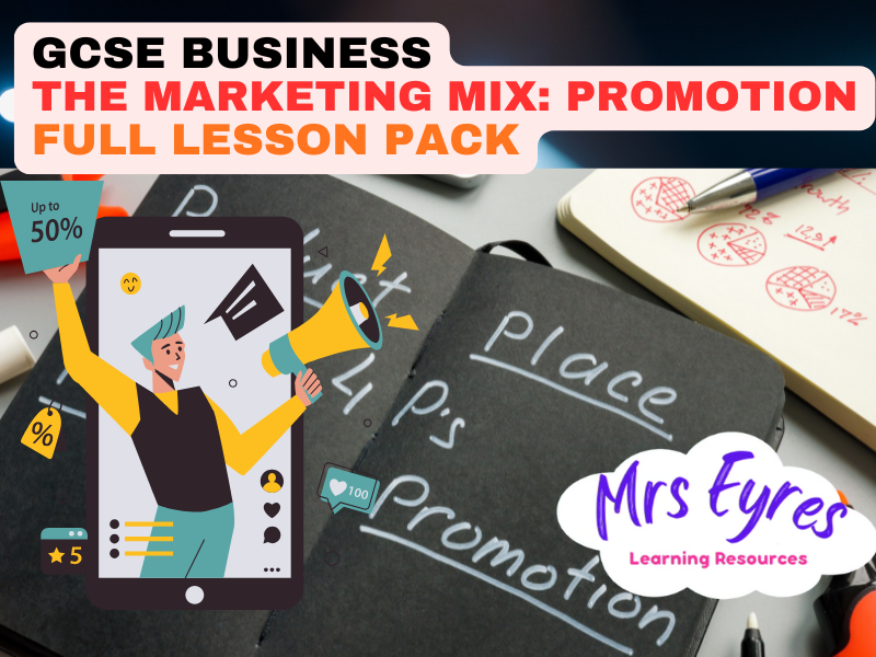 Promotion in the Marketing Mix | GCSE Business Lesson | SEND Friendly & Cover Ready