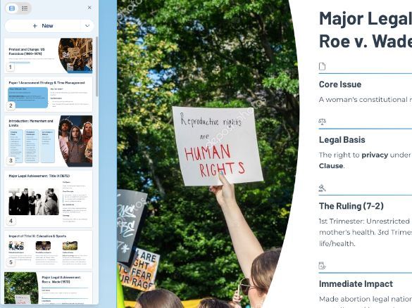 US Feminism 1960–79: IB DP History - What changes did the protest movement achieve?