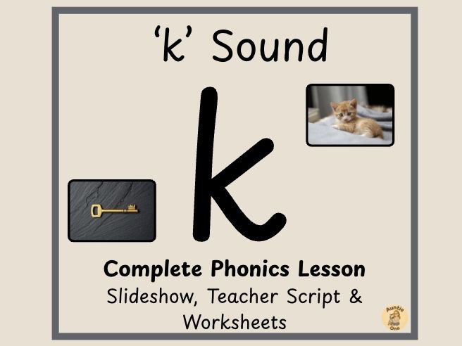 Initial 'k' Sound Phonics - Phase 2 Complete  Lesson (EYFS)
