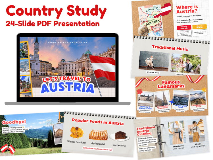 Austria Country Study | Geography & Culture 24-Slide Presentation