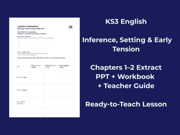 KS3 English Lesson 1: Inference, Setting & Early Tension – Chapters 1–2